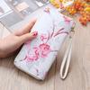 Women's Rose Print Wallet & Phone Bag