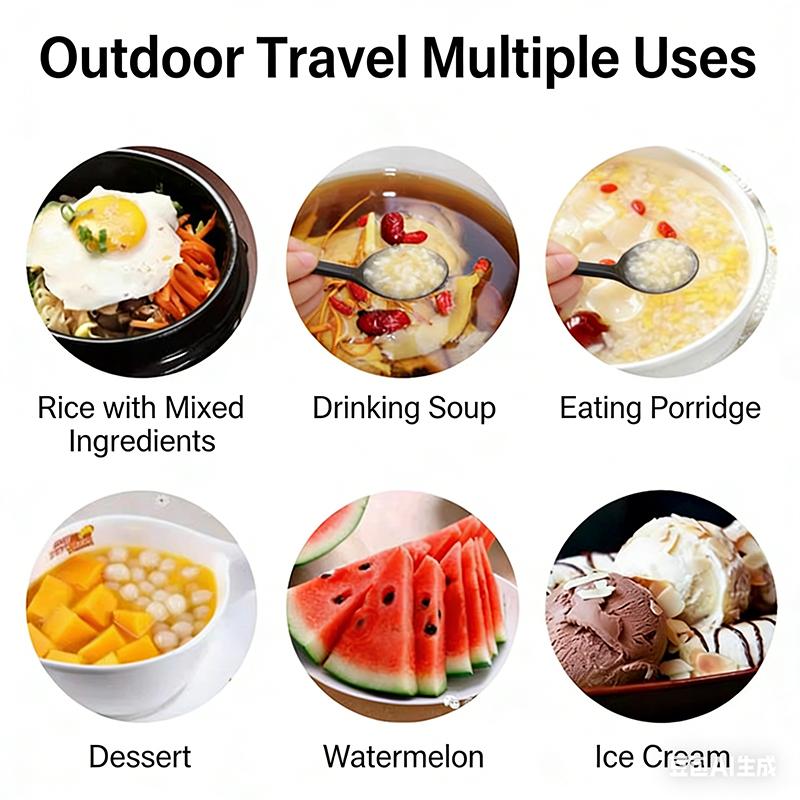 Wooden-Handled Cutlery Set Stainless Steel Spoon Fork And Chopsticks Set Three-Piece Cutlery Box Set