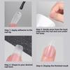 Gifts Ultra Short Matte Nail Tips Waterdrop Almond Shape Thin Seamless False Nails No Trace Artificial Nails