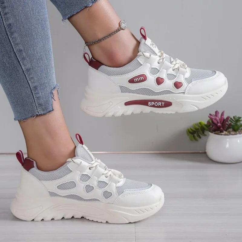 Casual Running Sneakers Fashion Fitness Sports Women Shoes Spring and Autumn Breathable Mesh Shoes Comfortable Jogging Trainers