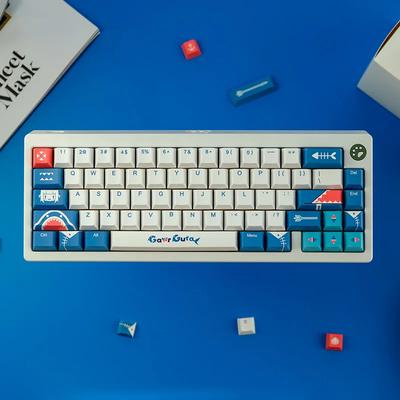 PBT Keycaps 130 Keys GMK Gawr Gura Cherry Profile Keycap Dye Sublimation Mechanical Keyboard Keycap for MX Switch GK64 GK75