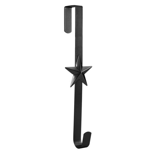 Christmas Wreath Hook Star Snowflake Christmas Tree Elements Metal Door Hanger Over The Door Hooks Hanger