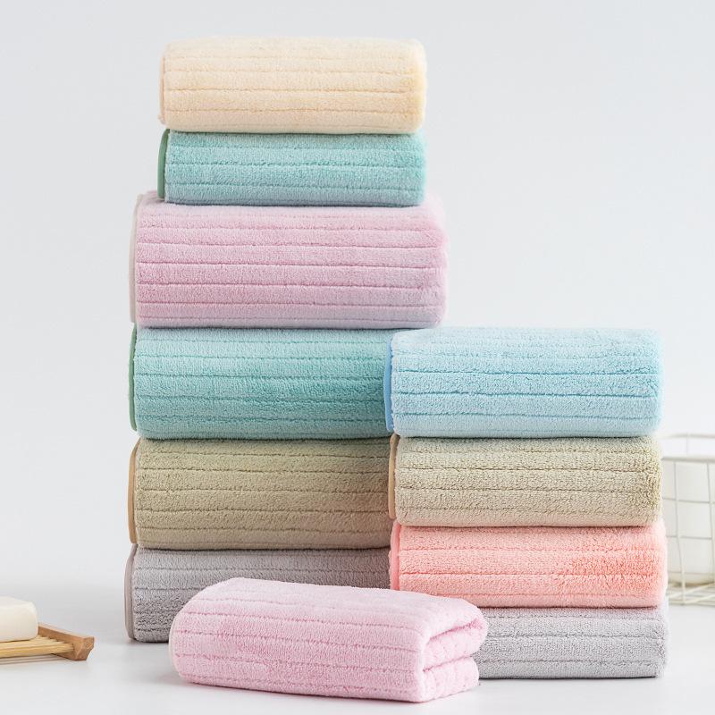 Korallenfleece-Handtuch großes Set Mutter-Kind-Handtuch Erwachsenen-Paar Heimgebrauch täglich weich und bequem Wasseraufnahme