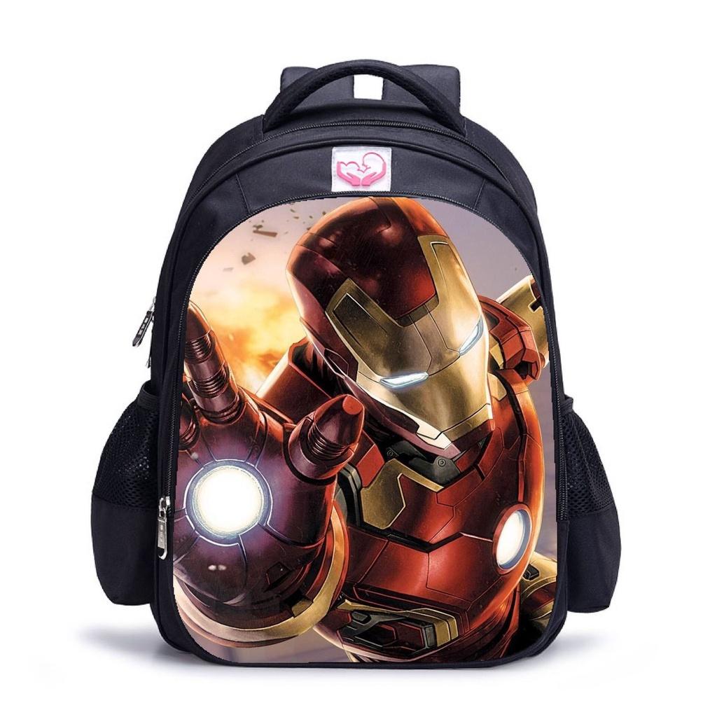 Marvel Iron Man Waterproof Backpack Large Capacity Schoolbag For Kids