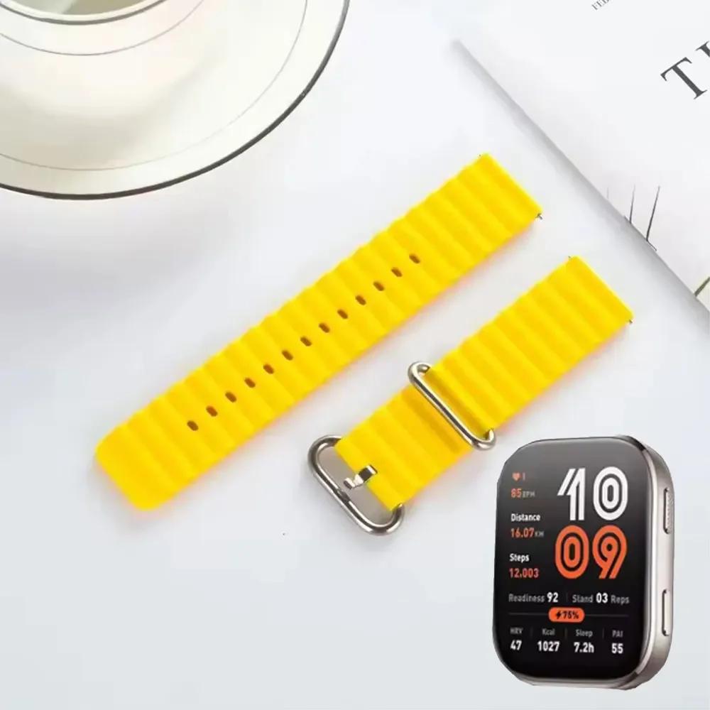 22mm Silicone Strap for Amazfit Bip 6 5 Bip6 Bracelet Smart Watch Quick Ocean Breathable Wristband for Amazfit Bip6 Accessories