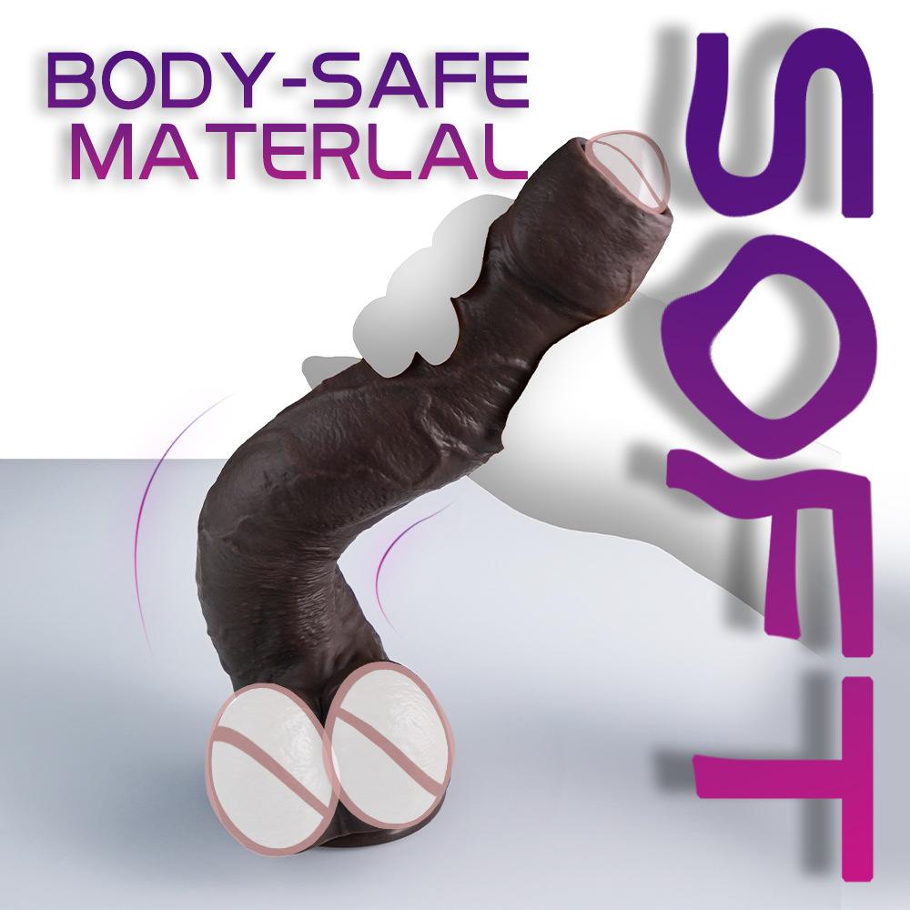 Liquid Silicone Realistic Dildo - Ultra-Lifelike Manual Penis Toy for Women, Body-Safe Adult Sex Toy, G-Spot Stimulator & Masturbation Aid