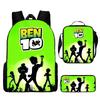 Ben Print Design Childrens Backpack Set With Waterproof Oxford Fabric For School Use