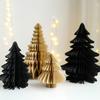 Christmas Paper Ornaments Handmade Decorative Pieces Paper Christmas Tree Desktop Artwork for Holiday Party Decor
