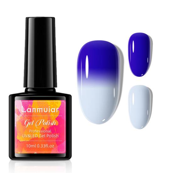 10 ml Schnelltrocknend Sichere Inhaltsstoffe Mehrere Farben Nagellack Temperaturverlaufsänderung Gel-Nagellack Nagelzubehör