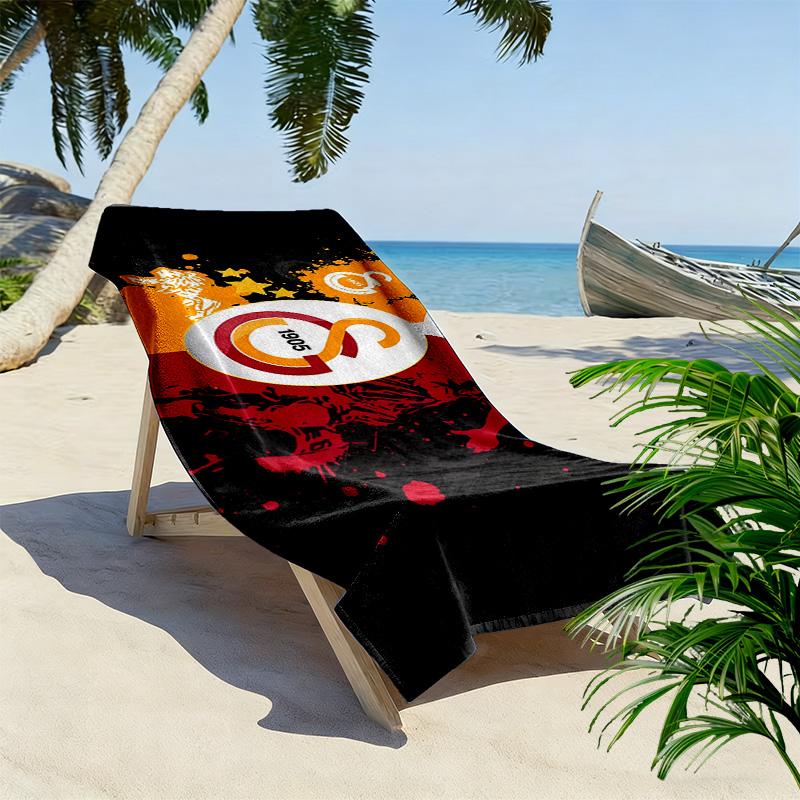 Galatasaray SK Print Beach Towel, Large Soft Quick Dry Towel for Beach Camping Swimming