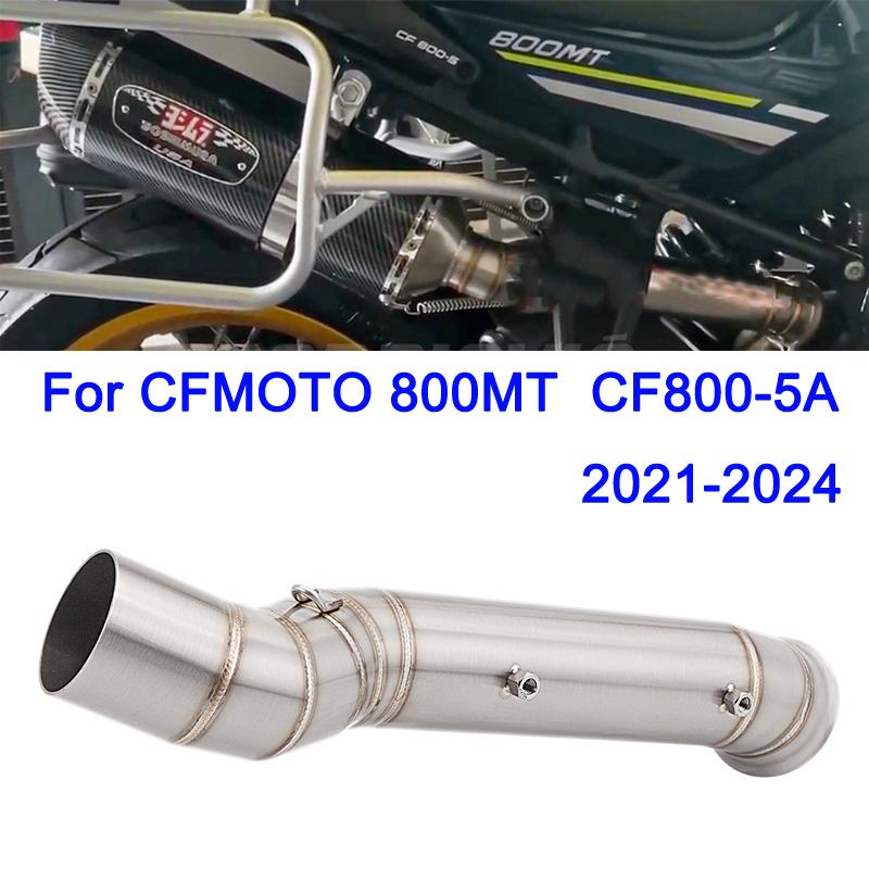 Slip On Exhaust For CFMOTO 800MT 800 mt CF800-5A 2021 2022 2023 2024 Motorcycle Exhaust Escape Moto Modify Middle Tube Link Pipe