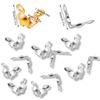 96Pcs/Lot Crimp Beads Cord Knot Covers End Cap Connector Clasps For DIY Bracelet Necklace Jewelry Making Supplies