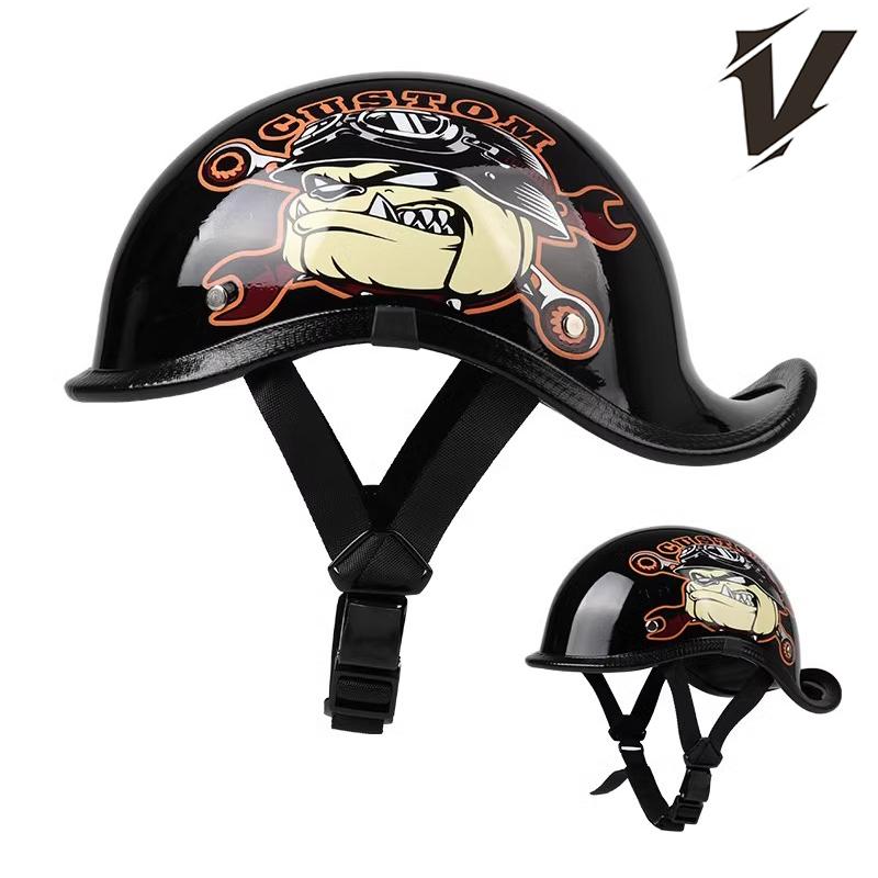 

Vintage Motorcycle Half Helmet Summer Half Face Unisex Helmet Vintage Half Helmet Unisex Motorcycle Helmet M армия зеленый