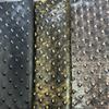 Retro Metallic Embossed Diamond Leather Fabric Hard Leather For Diy Clothes Armor Stage Costume Sliding Door Soft Bag Upholstery