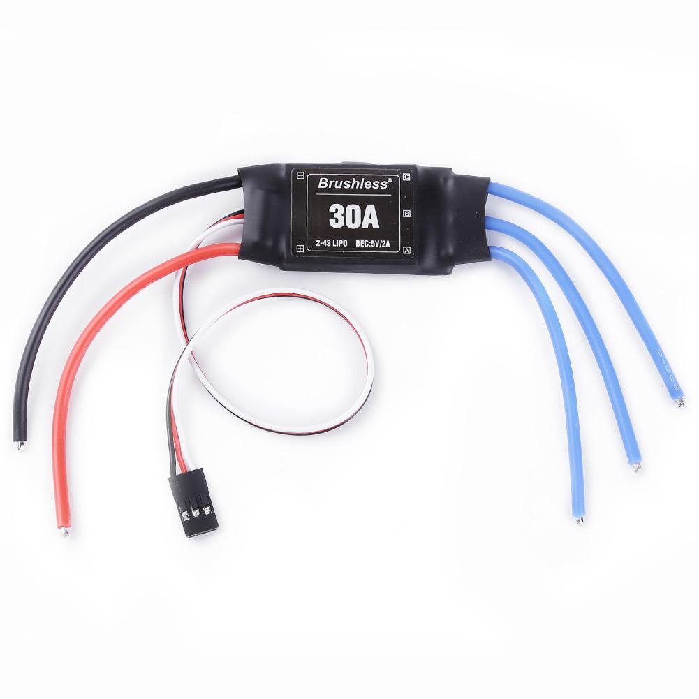XXD 30A ESC Brushless Motor for RC Airplane Helicopter Aircraft Speed Controller 2-4S ESC Brushless Motor Speed Controller RC