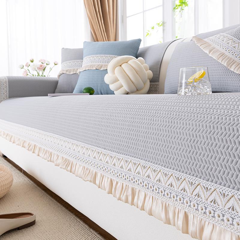 Cool Doudou Sofa Cushion, Light Luxury In Summer, Modern High-End Sofa Cover, Non-Slip Mat, Seat Cushion, Backrest Cover
