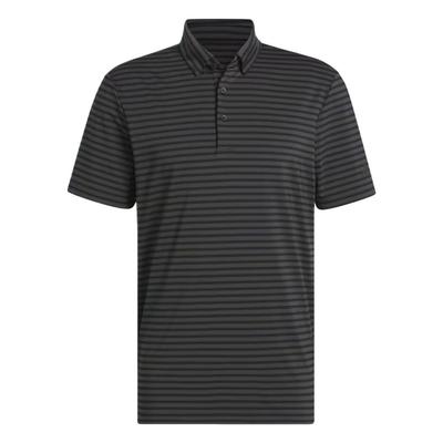 Ultimate365 Bequemes Gestreiftes Lässiges Atmungsaktives Kurzarm-Poloshirt Herren Poloshirts Schwarz Anthrazit JF4891