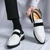 Fashion Summer Hot Selling Men's Shiny Leather Casual Shoes Breathable Lightweight Sandals High-end Banquet Men's Formal Shoes