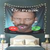 Dr Freak House MD Tapestry Vibrant Polyester Wall Hanging Playful Design for Bedroom Dorm Home Office Decor