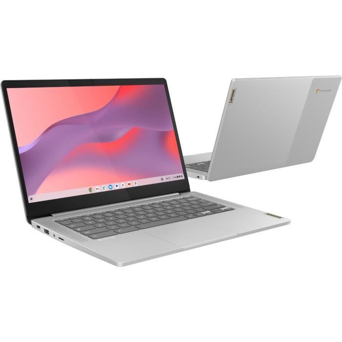 PC Portable Chromebook LENOVO IdeaPad Slim 3 14M868 | Chrome OS - 14'' FHD - MT8186 - RAM 4Go - Stockage 64Go - AZERTY