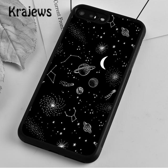 Krajews Trippy Art Aesthetic Space Moon Phone Case Cover For iPhone 14 5 SE 6s 7 8 Plus X XR XS 11 12 13 Pro Max Samsung S21 S22