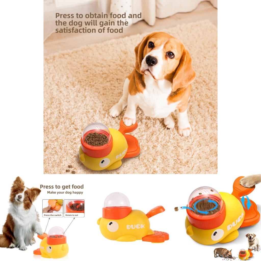 Abs Material Pet Automatic Food Dispenser For Cats And Dogs With Toy Design