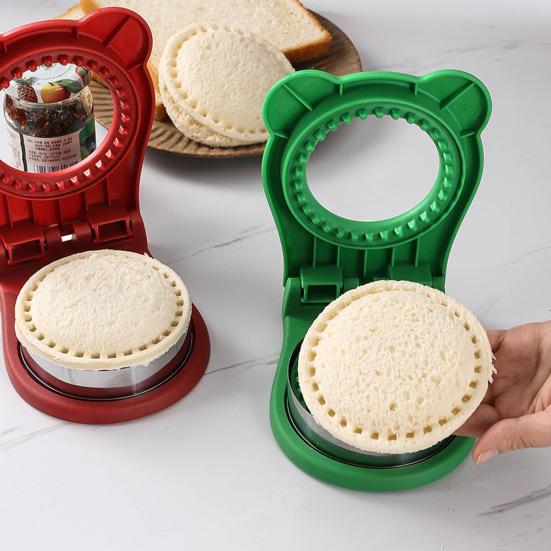 Sandwich Cutter And Sealer 2-in-1 Round Sandwich Maker for School Lunch Boxes And Bento Boxes Boys Girls