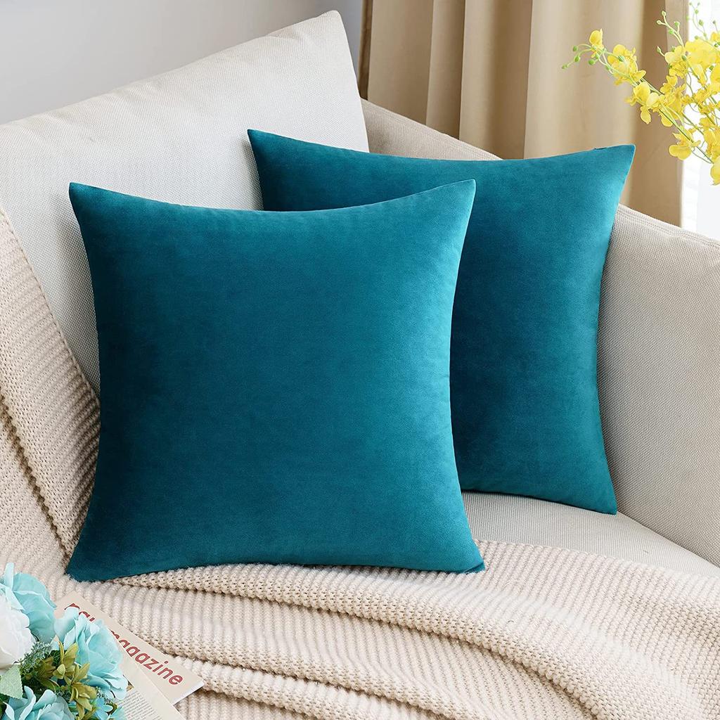Velvet Seat Cushion Cover Solid Color Pillow Cover Nordic Simple Ins Style Pillow Velvet Pillow Cover Cushion