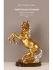 Golden Horse Ornaments: Achieve Success with Modern Home Office Decorations for Instant Wealth.
