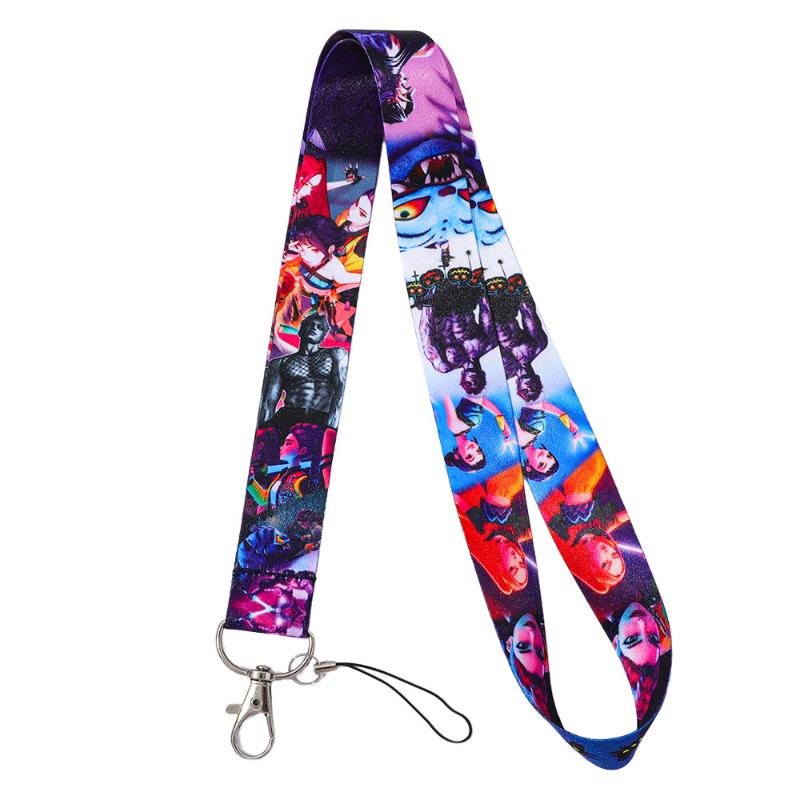 Anime Kpop Dämonenjäger Zeichentrickfiguren Lanyard Kartenhalter Student Umhängeband Schlüsselanhänger Geschenk für Freunde