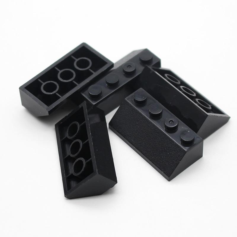 100 ks MOC Tehla Sklon 45 2x4 3037 DIY Vzdelávacia Stavebná Kocka Kompatibilná s Assembles Častice Hromadné Hračky