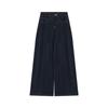 American Dark Blue Wide-leg Jeans Women's Spring and Autumn 2025 New High-waisted Loose Drape Pants Early Spring