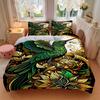 3pcs Hummingbird Floral Soft Comfortable Bedding set, For Bedroom, Guest Room And Dorm, All Season Use, High-Definition Printing, Machine Washable 172