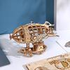 Handmade 3D Wooden Airship Puzzle Toy for Kids