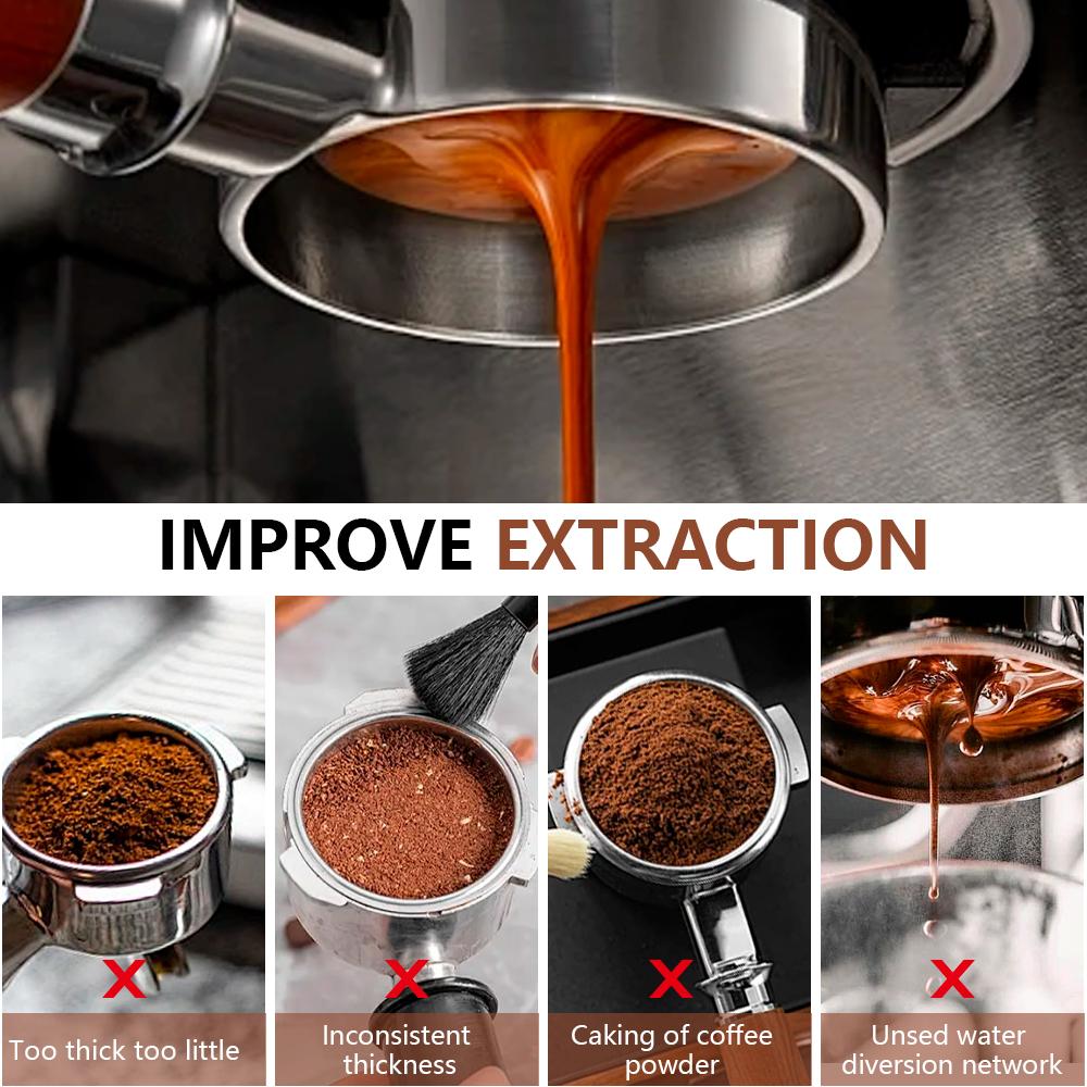 54mm Coffee Bottomless Portafilter Naked For Breville Sage 870 878 880 Replacement Filter Basket Barista Tool Espresso Machine