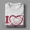 I Love My Girlfriend Mr Tenna T Shirt Summer Deltarune Game Spamton Harajuku T-Shirts Couple Tees Short Sleeve Tshirt