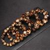Natural Amber & Burmite Root Amber Beaded Bracelet Unisex Couple Matching Jewelry Gift
