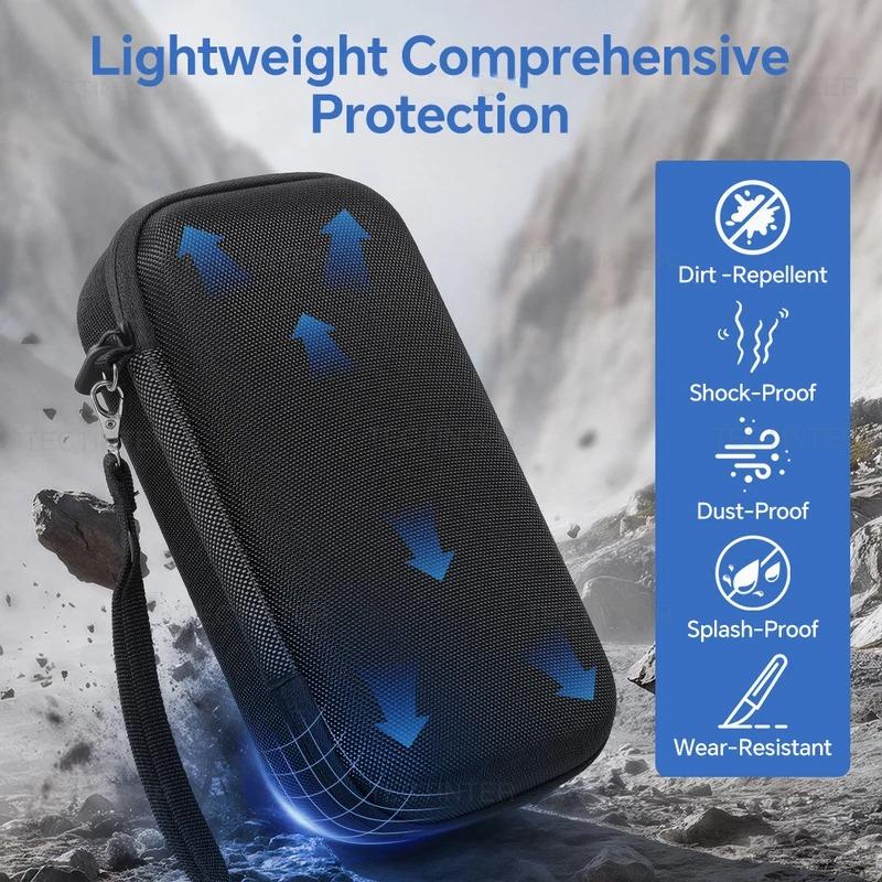 For DJI Osmo Pocket 3/4/Xtra Muse Hard Shell Carrying Case Portable Shockproof Storage Bag with Hand Strap Camera Accessories