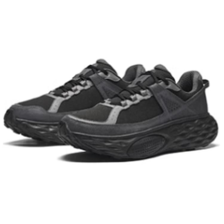 Anta Champion Series Fashion Versatile Trendy Shock Absorbing Non-Slip Wear-Resistant Low-Top Trail Running Shoes Unisex sneaker Black 112446673A-4