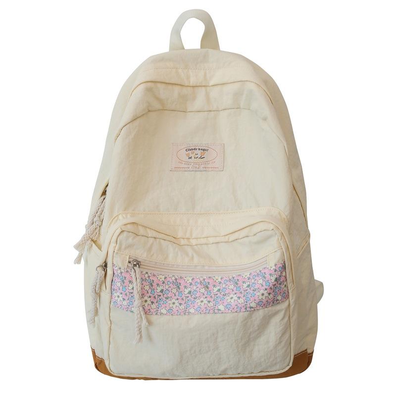 Рюкзак женский маленький цветочный лоскутный студенческий рюкзак большой емкости зелёный — фото 22