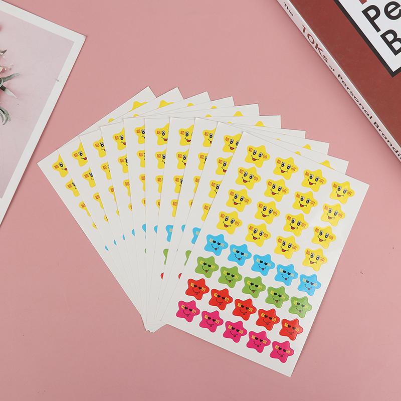 400Pcs Smile Stars Decal School Children Kids Teacher Label Reward Cute Sticker
