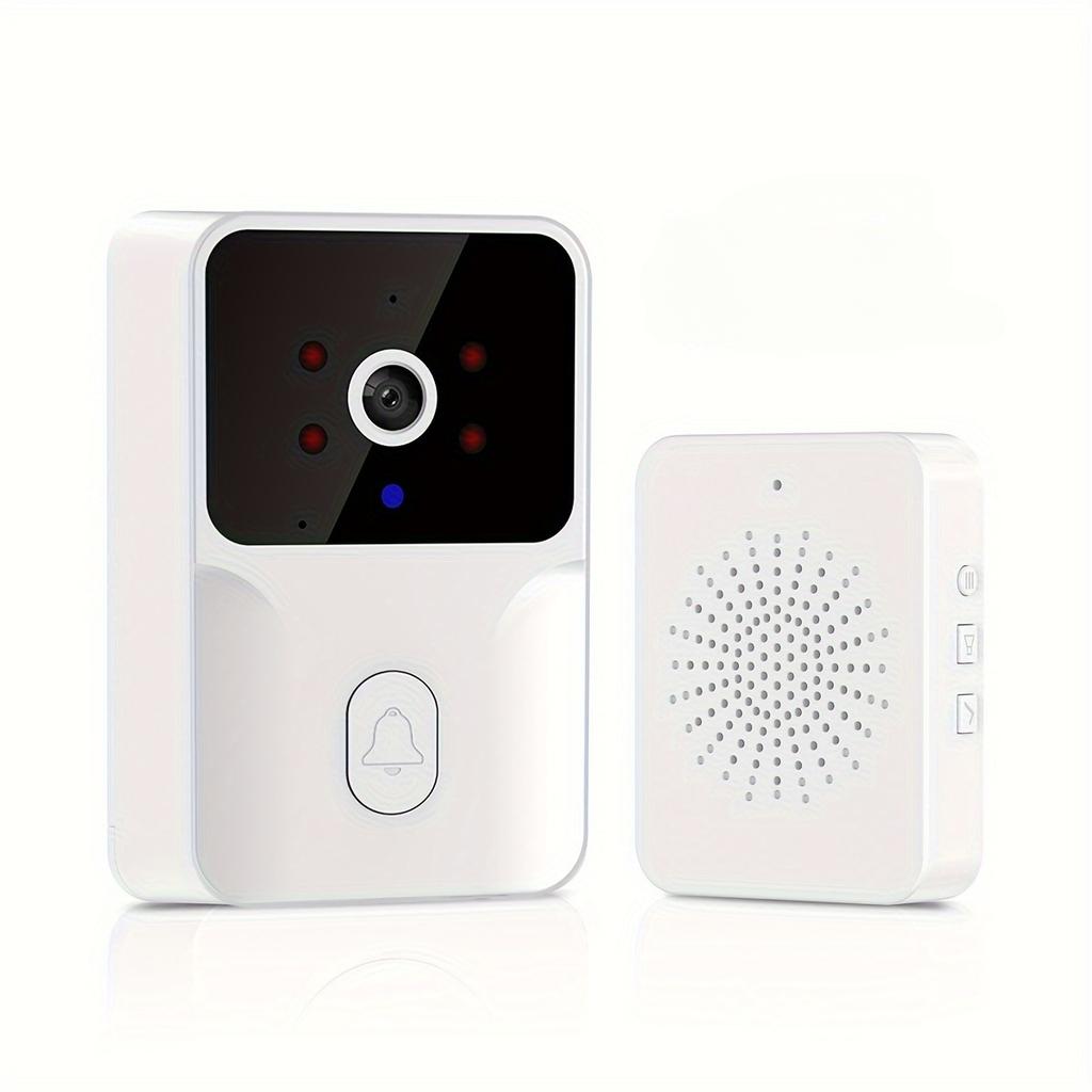 Smart Video Doorbell, High Definition Security Camera with Night Vision, Wireless, Rechargeable Battery, Control Home Security Through the App
