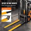 Pallet Fork Extensions, 96" Length 4.5" Width, Heavy Duty Carbon Steel Fork Extensions for Forklifts, 1 Pair Forklift Extensions, Industrial Forklift
