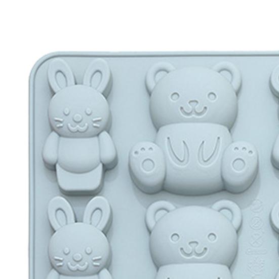Baking Mold High Temperature Resistance Easy Demoulding Non-stick Reusable Food Grade Make Cakes Animal Bear Shape Chocolate Mold for Bakery