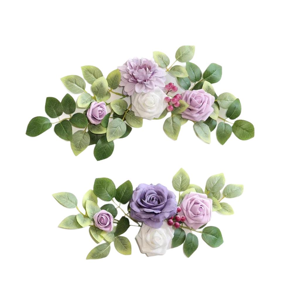 2Pcs Wedding Arch Flowers Corner Flowers for Anniversary Reception Birthday