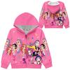 Girls Hoodie 3D Cartoon Jacket Sweatshirt Music Zip Hooded Long Sleeve Tops