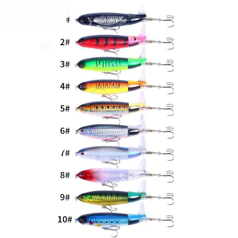 13-36S Spiral Propeller Floating Pencil Lure Bait for Bass Crappie Topmouth Culter Surfacag Tractor Fake Bait Special Simulation
