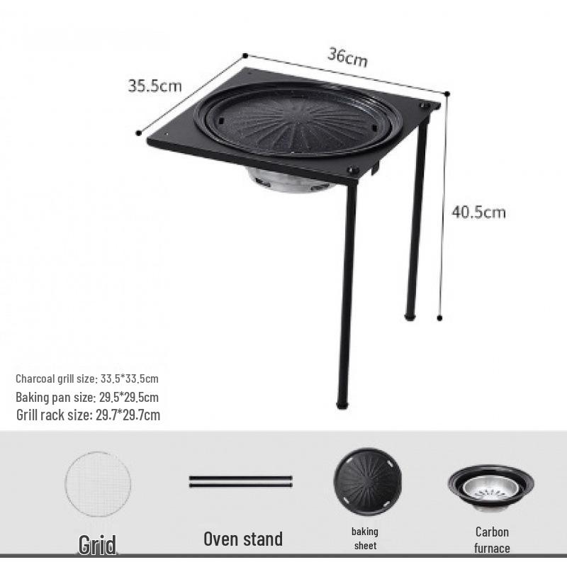 Compact Folding Picnic and Camping Table Set with Tactical Lamp Stand