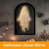 Halloween Ghost Mirror Luminous Horror Ghost Mirrors with Night Light Ornaments Home Decor Halloween Decorations 35*20cm 50*24cm