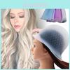 Touca de Destaque de Silicone Premium Para Coloração de Cabelo Uso de Salão Disponível em Azul Roxo e Branco